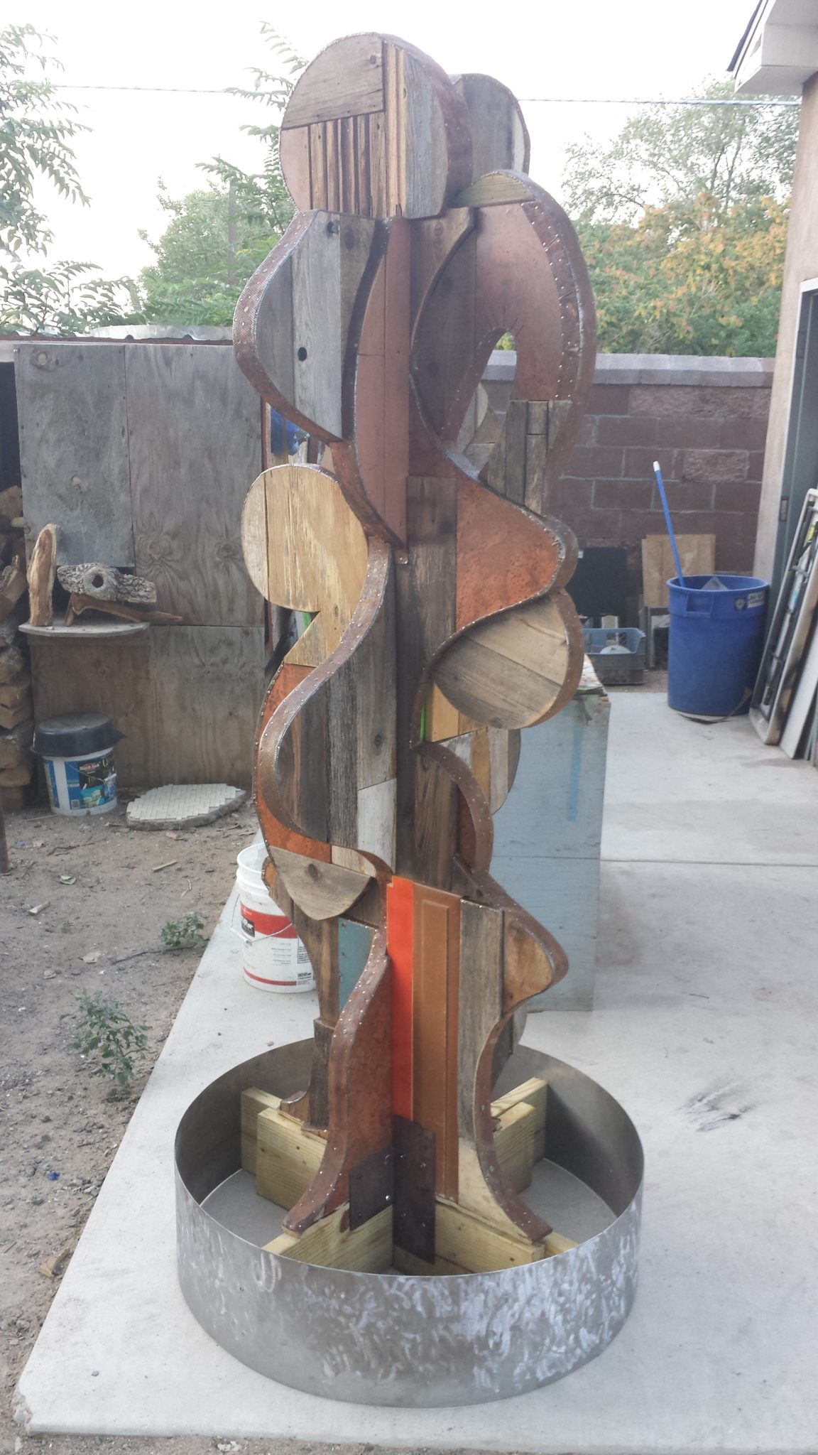 Joel Davis Art - wood sculpture - May 2015